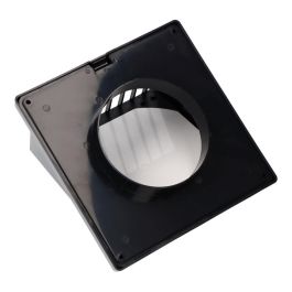 Edm Rejilla ventilación con campana ABS Ø 100mm Gris antracita 170x170mm