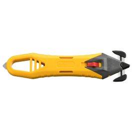 Cúter Olfa Amarillo Negro Metal Acero Inoxidable Plástico De seguridad