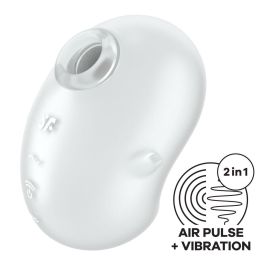SATISFYER Cutie Heart Estimulador y Vibrador de Aire Azul para Mujer
