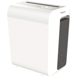 Fellowes Destructora LX65, partículas P-4, 10 hojas, destruye grapas, clips y tarjetas, papelera 22L, uso personal oficina