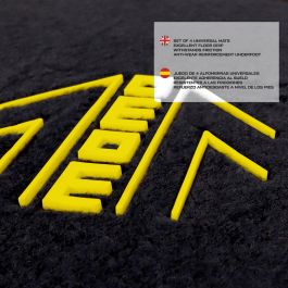 Set Completo 4 Piezas Alfombras Momo Universales Negro-Amarillo MOMLCM015BY Set Completo 4 Piezas Alfombras Momo Universales Negro-Amarillo MOMLCM015BY