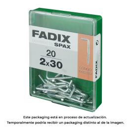 Fadix 10922857 Alcayata Roscada Cinc Acero 2,0x30mm Caja 20 Unidades