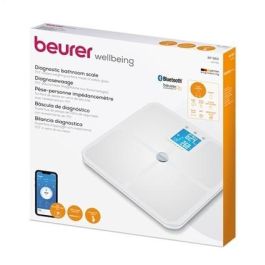 Beurer BF-950 Báscula Digital Diagnóstica Blanca de Vidrio con IMC y Función Bluetooth