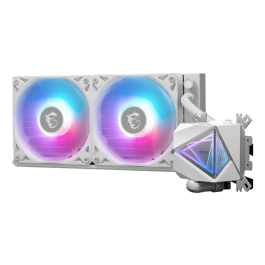 MSI MAG CORELIQUID I240 WHITE Sistema de Refrigeración Líquida para CPU, Intel/AMD, Radiador 240mm, ARGB, 20dBA, Blanco - 306-7ZW7A21-C24 Precio: 106.58999989. SKU: B1BREPS5JA