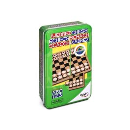 Juego ajedrez de madera en caja de metal 12x19,5x5cm Precio: 12.9591. SKU: B1K5MCYG7K