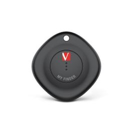 Verbatim MYF-02 My Finder Localizador Rastreador Bluetooth compatible con Apple Find My App para iPhone, iPad y Mac, Pack 2 Negro/Blanco