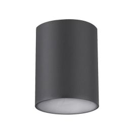 RABALUX RAB-7819 Lámpara Techo Exterior Zombor 1xGU10 IP54 Plafón Cilíndrico Aluminio Gris Antracita 100mm Diámetro Para Terraza