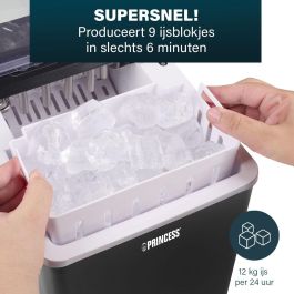 Máquina de Hacer Hielo Princess 283098 Negro 150 W 12 kg