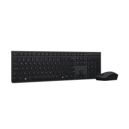 Teclado y Ratón Inalámbrico Lenovo SLIM COMBO II ES MC00011728 Negro Qwerty Español