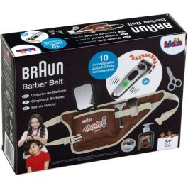 Klein 5838 Cinturón de barbero de juguete con cortapelos electrónico y accesorios para niños a partir de 3 años