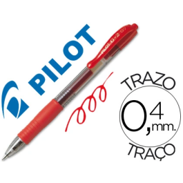 Pilot Bolígrafo G-2 Rojo Tinta Gel Retráctil Sujeción Caucho Punta 0.7mm Trazo 0.4mm Recargable 70% Reciclado Precio: 23.2683. SKU: B1JDW9WNXK