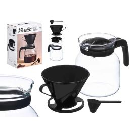 Jarra Cafetera Filtro Negra 1,2L Vivalto 18X23CM (12 Unidades)