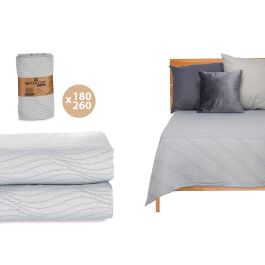 Colcha Cama Agua Gris 180X260Cm Giftdecor (4 Unidades) Precio: 91.50000035. SKU: B14MG8NR89