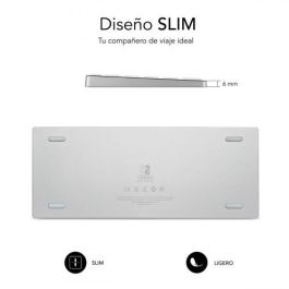 SUBBLIM Teclado Wireless Bluetooth Aluminio Advance Compact Silver