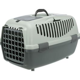 Trixie TRI4011905398051 Caja de Transporte para Perros Capri 1 XS - Gris antracita y verde, 32x31x48 cm