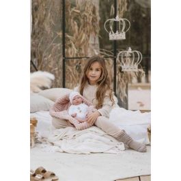 Muñecas Arias Muñeca Reborn Lola 40 cm Cuerpo Blando con Capazo Muñeco con Peso Español