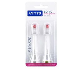 Vitis Cabezal Encías-Gingival SONIC S10/S20 para Cepillo Eléctrico, Limpieza Bucal Profunda y Cuidadosa, Pack 2 Unidades