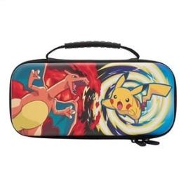 Power A 1522646-01 Estuche Protector Compacto para Nintendo Switch OLED, Switch y Switch Lite - Charizard vs Pikachu