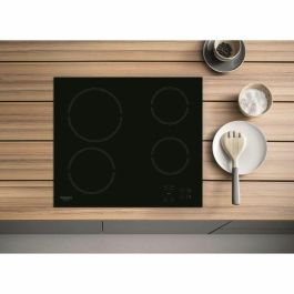 Hotpoint Placa Vitrocerámica HR631C - 4 Fuegos, 60 cm - Negro