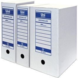 Unisystem Caja de Archivo Definiclas Folio en Cartón Blanco, Pack de 50 Unidades Precio: 42.50000007. SKU: S8419470