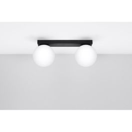 SOL Lámpara de Techo YOLI 2 SOL-SL.1147 Lámpara colgante de diseño esférico blanco/negro para salón, comedor, dormitorio estilo escandinavo moderno loft