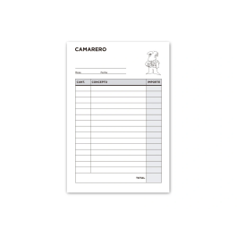 Liderpapel Talonario Camarero 8º Original 2 Copias T302