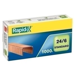 Grapas Rapid 24/6 Cobreadas Caja De 1000 Precio: 0.88999977. SKU: B1GZ53K8AC