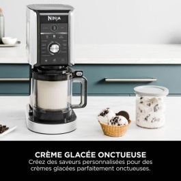 Ninja NC501EU Creami Deluxe Máquina de Helados y Batidos 2.1L con 3 Recipientes, Preparación de Sorbete, Negro/Plata