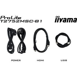 iiyama ProLite T2752MSC-B1 Monitor Táctil FHD IPS de 27 Pulgadas con Altavoces y Pantalla de 1920x1080