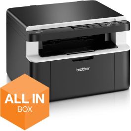 Brother DCP-1612WVB Multifunción Láser Blanco y Negro, Copias, Escáner A4 Negro/Plata