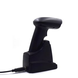 Ewent EW3440 Lector de Códigos de Barras 1D/2D Portátil Inalámbrico Bluetooth USB con Base Inteligente Negro