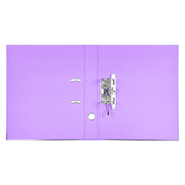 Liderpapel Archivador de palanca Documenta Folio forrado PVC, Rado, lomo 52 mm, lila, con compresor metálico