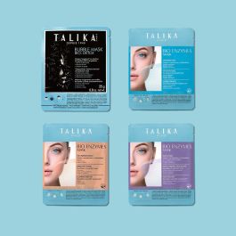 Talika BIO ENZYMES anti aging mask - Mascarilla Facial Antiedad, Antiarrugas e Iluminadora con Bio-Celulosa, Colágeno y Ácido Hialurónico 20 g
