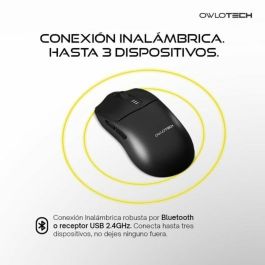 Ratón Owlotech Negro 10000 dpi