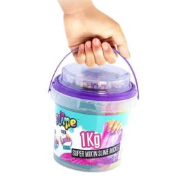 Cubo super slime 1kg con bolitas de colores para mezclar13,20x13,20x12,50 cm - modelos surtidos Cubo super slime 1kg con bolitas de colores para mezclar13,20x13,20x12,50 cm - modelos surtidos