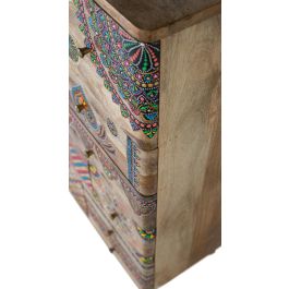 GINER Y COLOMER Cómoda de 11 Cajones en Madera de Mango Pintada a Mano