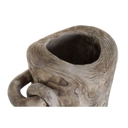 DKD Home Decor Objeto Decorativo Alpino Artesanal de Madera de Sauce Reciclable Color Natural con Medidas 33x49x44 cm