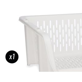 Verdulero Apilable Blanco Kinvara 30x13.5x38.7 cm - Plástico Polipropileno (24 Unidades) Verdulero Apilable Blanco Kinvara 30x13.5x38.7 cm - Plástico Polipropileno (24 Unidades)