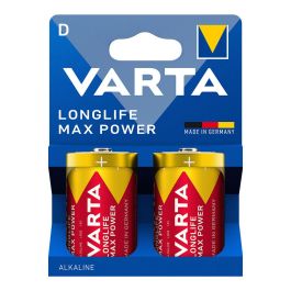 Pilas Alcalinas LR20 D Longlife Max Power 2uds - Varta, Energía precisa para aparatos avanzados, 10 años de duración