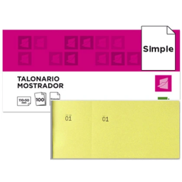 Liderpapel Talonario Mostrador TL07 Amarillo con Matriz 50x110 mm 100 Hojas Precio: 8.68999978. SKU: B1DAXPEFR5