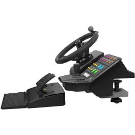 Logitech G Saitek Controlador de Simulación Agrícola Realista: Incluye Volante, Pedales y Panel Lateral para Farming Simulator
