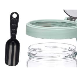 Bote Multiuso Vivalto 425 ml Verde - Cristal 11x11x8.5 cm (12 Unidades) Bote Multiuso Vivalto 425 ml Verde - Cristal 11x11x8.5 cm (12 Unidades)