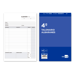 Liderpapel T115 Talonario Albarán Cuarto Original 144 x 210 mm Precio: 8.49999953. SKU: B1JHJDTHGB