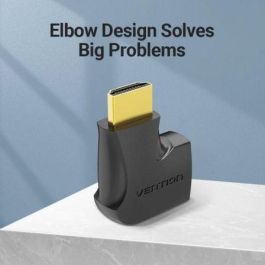 Adaptador HDMI 4K 270º Vention AIQB0-2/ HDMI Macho - HDMI Hembra/ Pack 2 Uds Adaptador HDMI 4K 270º Vention AIQB0-2/ HDMI Macho - HDMI Hembra/ Pack 2 Uds