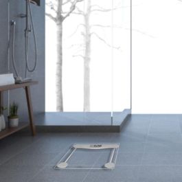 Little Balance 8193 SB2 Báscula Electrónica de Vidrio Templado Transparente, 160 kg / 100 g, Pantalla LCD Grande, Placa 300x300mm