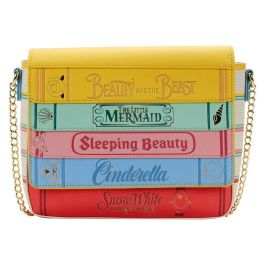 Loungefly Bolso Bandolera Princesas Disney Libros Clásicos Cuero Vegano 23.75cm