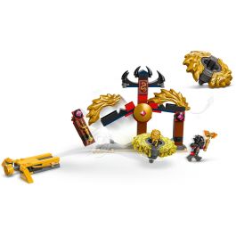LEGO 71826 Ninjago Pack Combate Spinjitzu del Dragón con Minifiguras Arin y Ras y Spinners