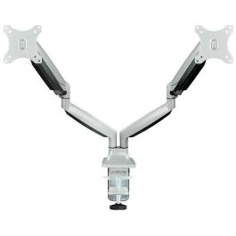 TooQ DB3132TNR-S Soporte de Mesa para 2 Pantallas de 13" a 32", Montaje Escritorio con Abrazadera o Tornillo, VESA 75x75-100x100, Carga 18kg, Aluminio Plata Precio: 95.5000002. SKU: S0212844