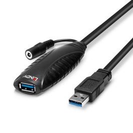Lindy Cable Extensor Activo USB 3.0 de 10m para PC, Laptops y Tablets