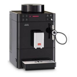 Melitta F530-102 Cafetera Caffeo Passione Negra con 5 Concentraciones de Café y Molinillo Cónico de Acero, Depósito Agua 1.2L
